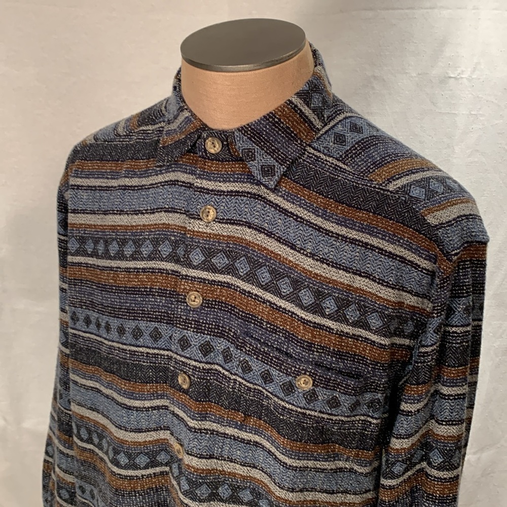 Vintage Selection McNeal Oversized Boho Button Up Size Large